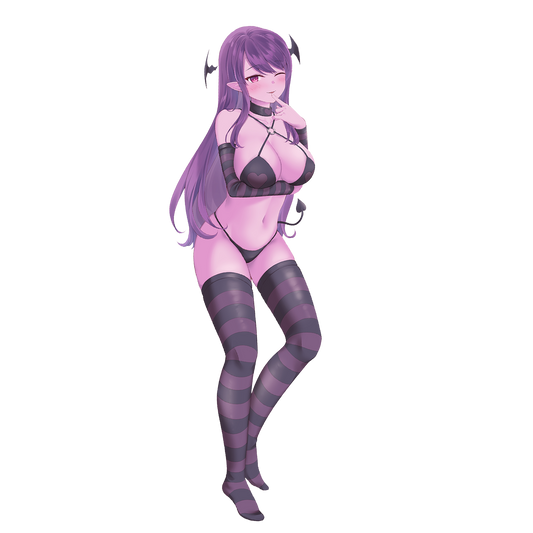 DreamEater "Flirty Yume" 5.5" Kisscut Decal (SFW/NSFW) Version