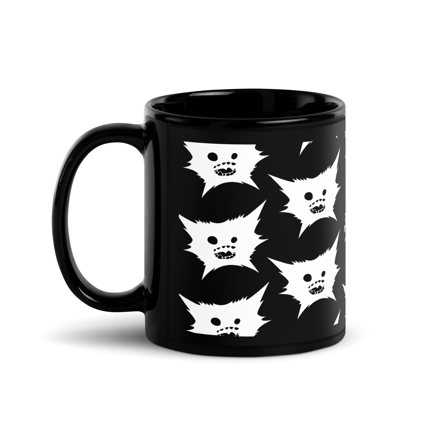 Black DreamEater Kanji Logo Glossy Step & Repeat Mug