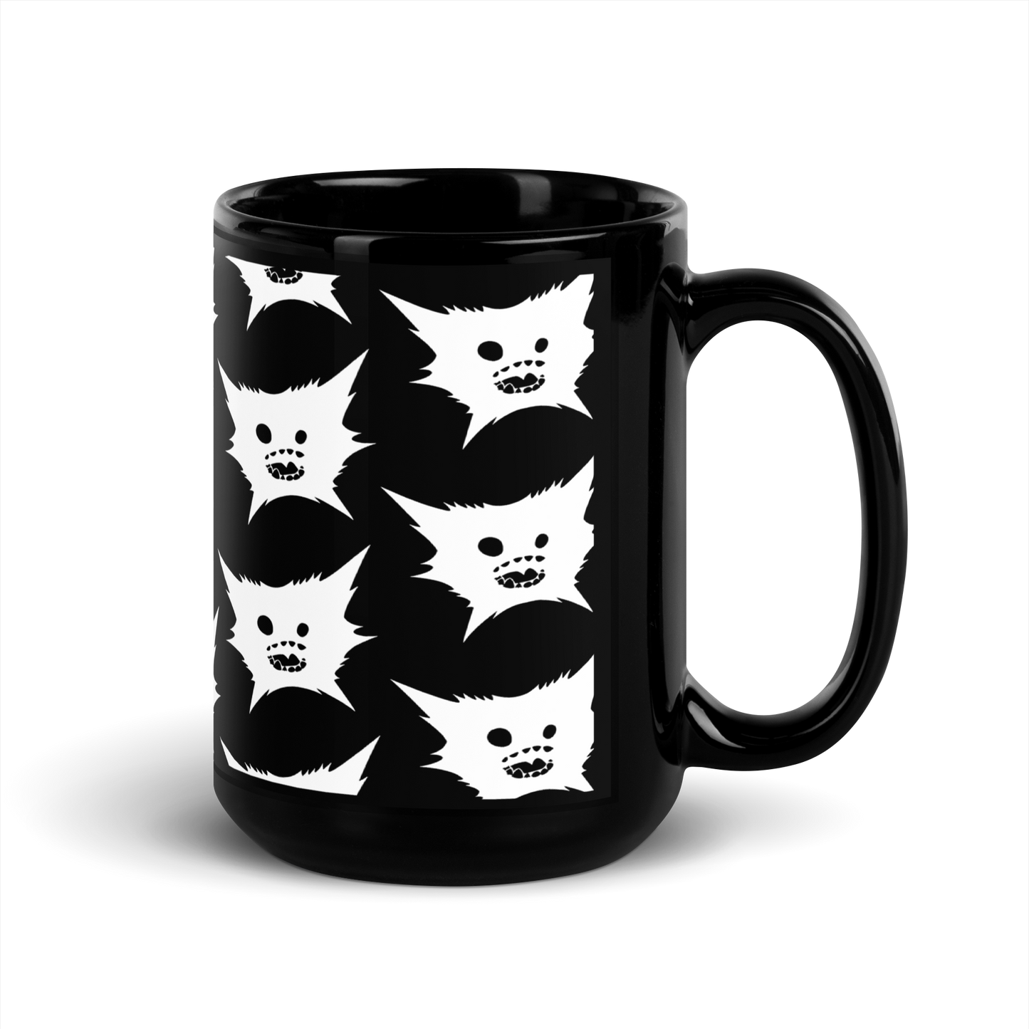 Black DreamEater Kanji Logo Glossy Step & Repeat Mug